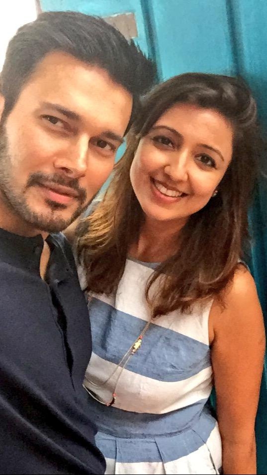 Former Mr India with his wife