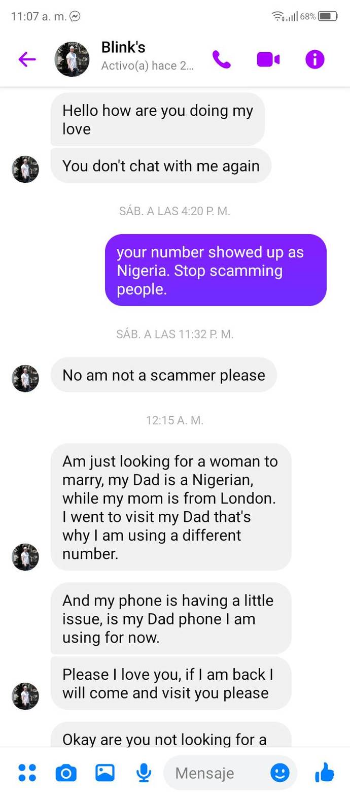 Would you really scam people if your country was poor?