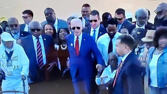 Are you in favor of President Biden marching in support of civil rights?