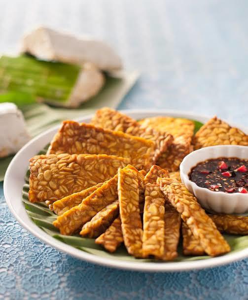 Fried tempeh as snack (one of my favorites)