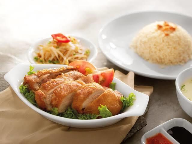 Hainanese fried chicken rice ‼️‼️