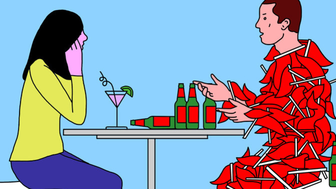 Can you give me a example of a red flag in a relationship?