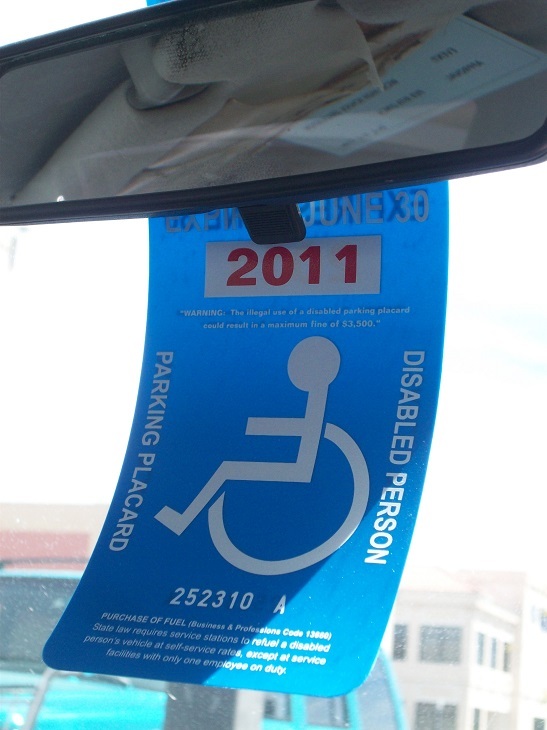 Can you get a handicap sticker if you’re color blind?