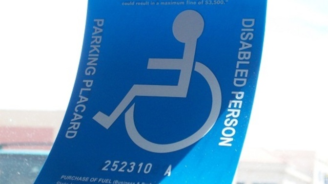 Can you get a handicap sticker if you’re color blind?