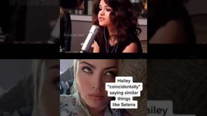 Why does Hailey Bieber be copying what Selena Gomez says?