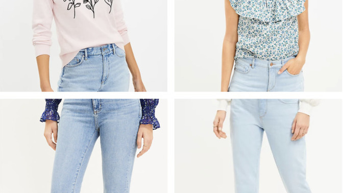 Are these tops and jeans cute or too matronly?