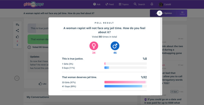 Why do people think so many women are female supremacists but I answered a poll to see this?