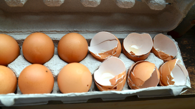 Why do eggs come in flimsy styrofoam cartons and batteries come in a package only chainsaws can open?