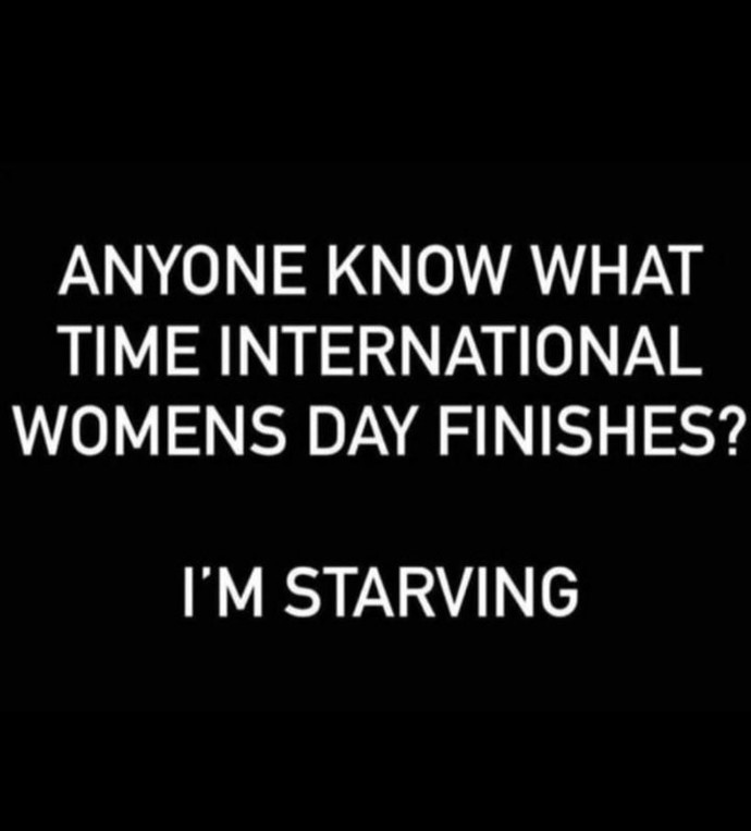 On International Womens Day, who cooked dinner?