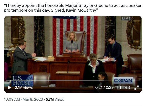 Did Kevin McCarthy give Marjorie Taylor Greene an early Christmas present and what does she intent to do with it?