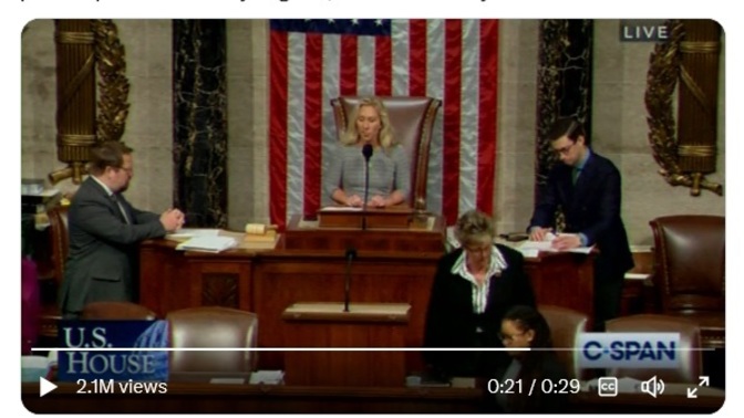 Did Kevin McCarthy give Marjorie Taylor Greene an early Christmas present and what does she intent to do with it?