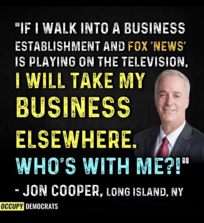 Is a business establishment having Fox News playing on their TV enough to make you take your business elsewhere?