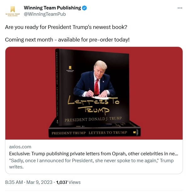 Will you buy his book when it comes out?