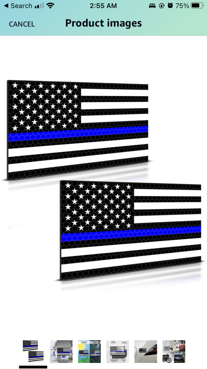 Say you are in the Southwest US. Which bumper magnet are you using to sympathize with the cops?