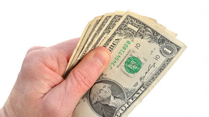 Is it embarrassing to pay with smaller bills (5s and 1s)?