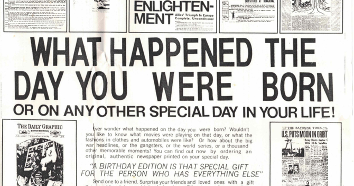 What happened the day you were born? - GirlsAskGuys