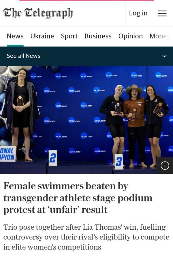 Should biological men be allowed to compete in women's sports?
