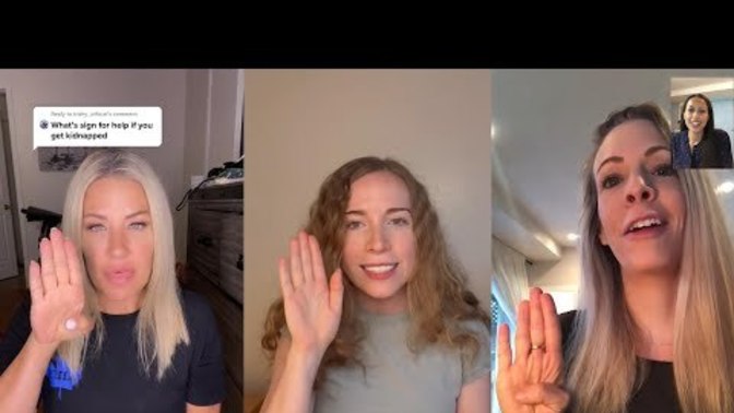 Do you know the hand signal for a person in distress?