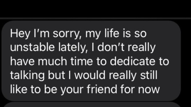 How does this make any sense? he hasn’t contacted me in almost a month?