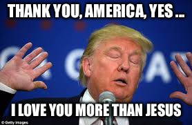 Why does this guy compare Jesus to Trump?
