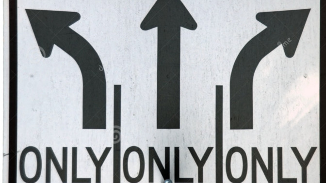 Can you ever make a TURN from a STRAIGHT ONLY lane?