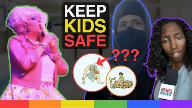 Antifa joins drag queens in violence against peaceful protestors. Your thoughts on this video?