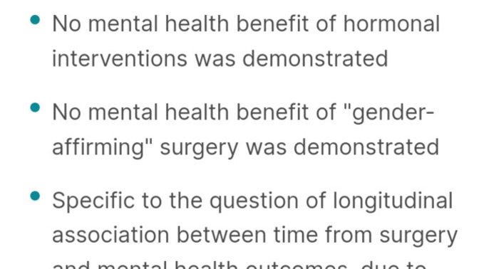 Do you still believe in gender affirming care after reading this link below?
