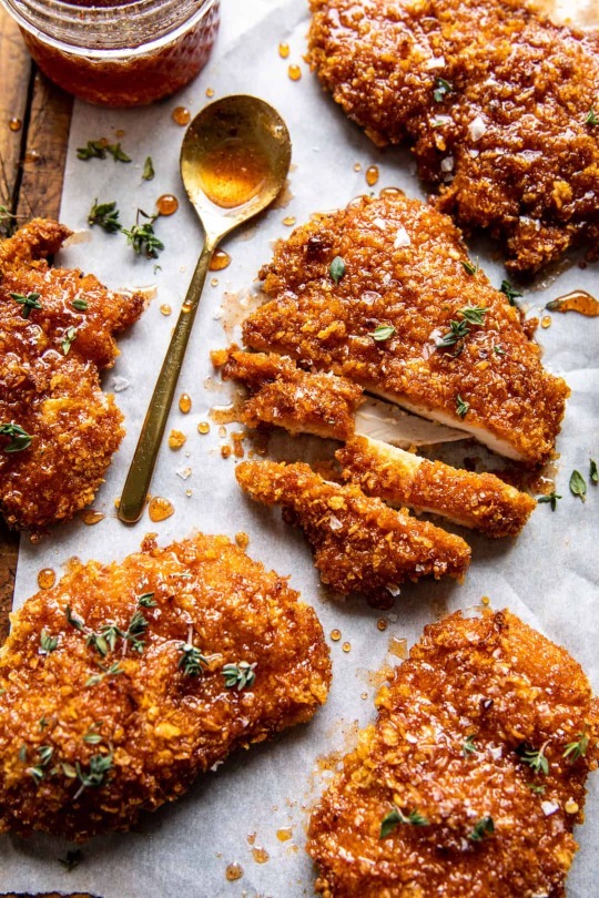f. BAKED CRUNCHY HOT HONEY CHICKEN KATSU