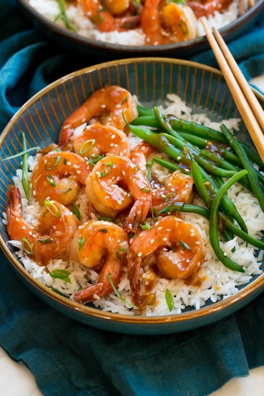 b. TERIYAKI SHRIMP
