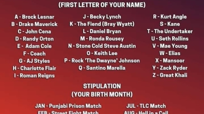 Who do you have to fight in the main event of Wrestlemania? Which stipulation did you get?