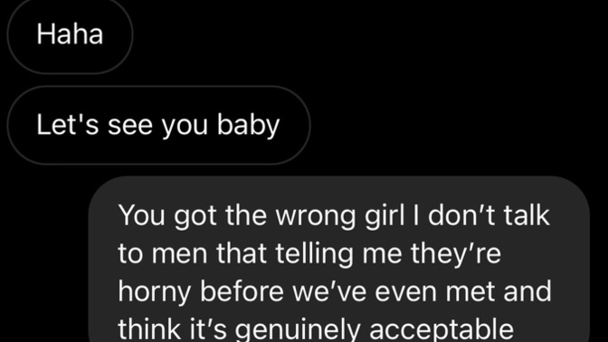 Did it seem harsh how I rejected him?