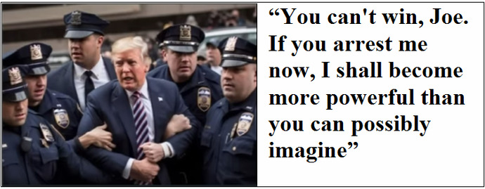 Are these real photos of Trump getting arrested?