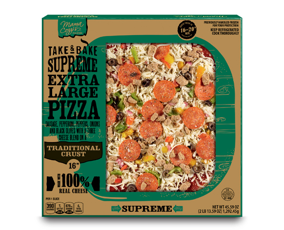 Everytime I am in the mood for supreme pizza it has to be this which is available at Aldis ☺️😋
