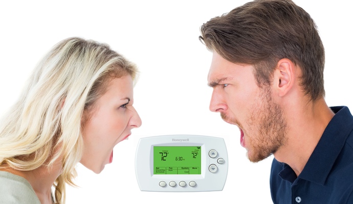 Do you argue over the thermostat with your partner?