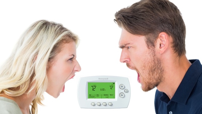 Do you argue over the thermostat with your partner?