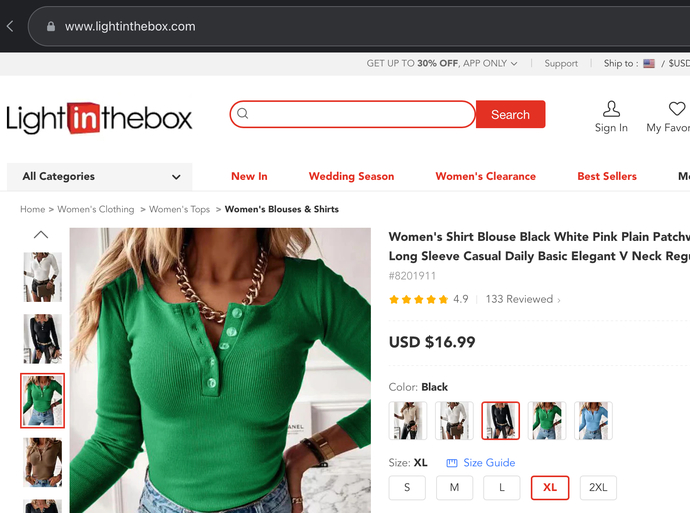Where to find a nice long sleeve GREEN top like this one?