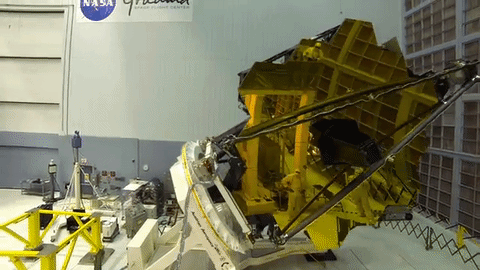 a selfie... from the actual Webb Telescope