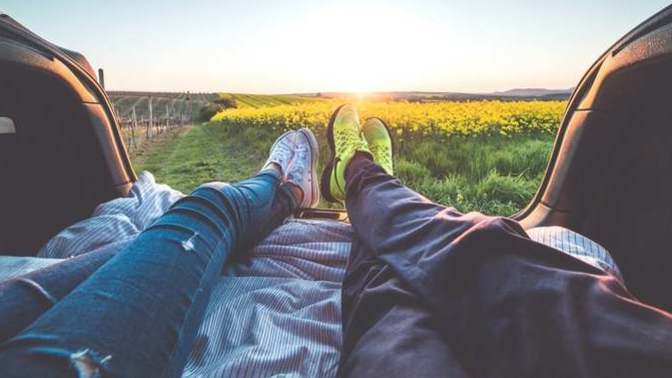"I feel relaxed with my partner most of the time." agree or disagree?