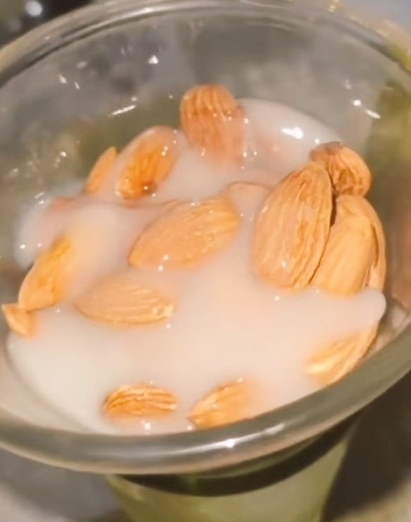 Are almonds healthy for girls if they are eaten with cream?