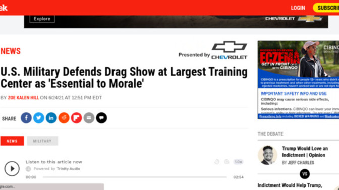 Guys, Do you think that more Drag Shows should be held on US military bases?