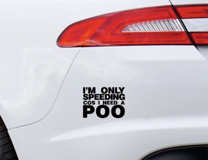 What is the best bumper sticker you have seen on the back of a car?