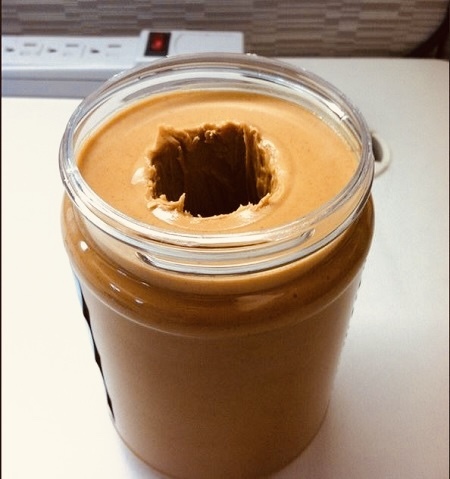 On what do you put peanut spread on?