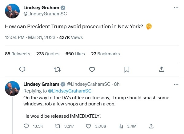 Should Trump take Lindseys Advice on punching a Law Enforcement Officer?