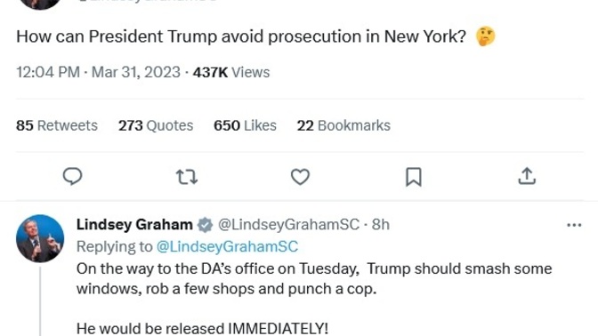 Should Trump take Lindsey's Advice on punching a Law Enforcement Officer?