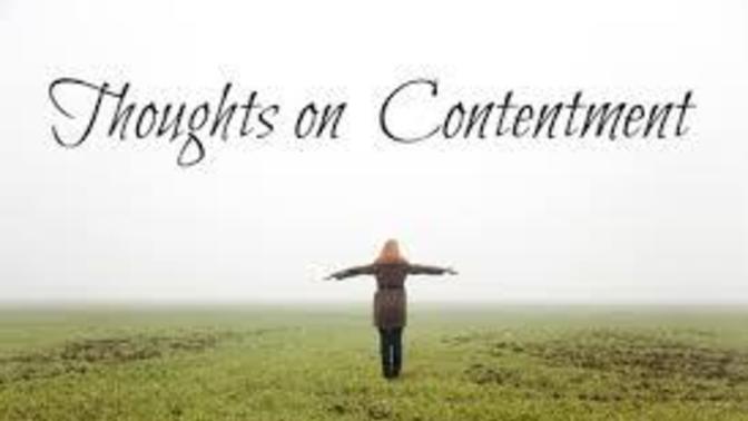 What is Something you Find that Brings you Contentment?
