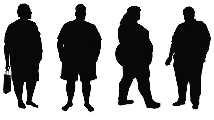 Which gender has the most fattest people?
