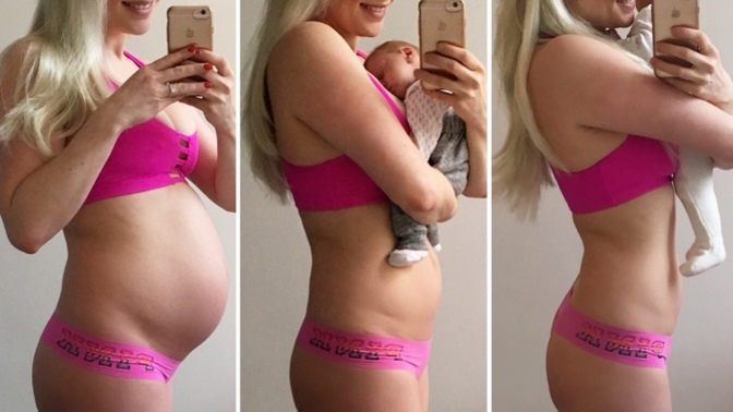 Moms, were you left with lots of extra skin after your first baby?