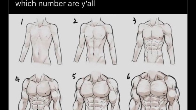 Girls see the pic with the question what body type in a guy here is your type in dating and why?