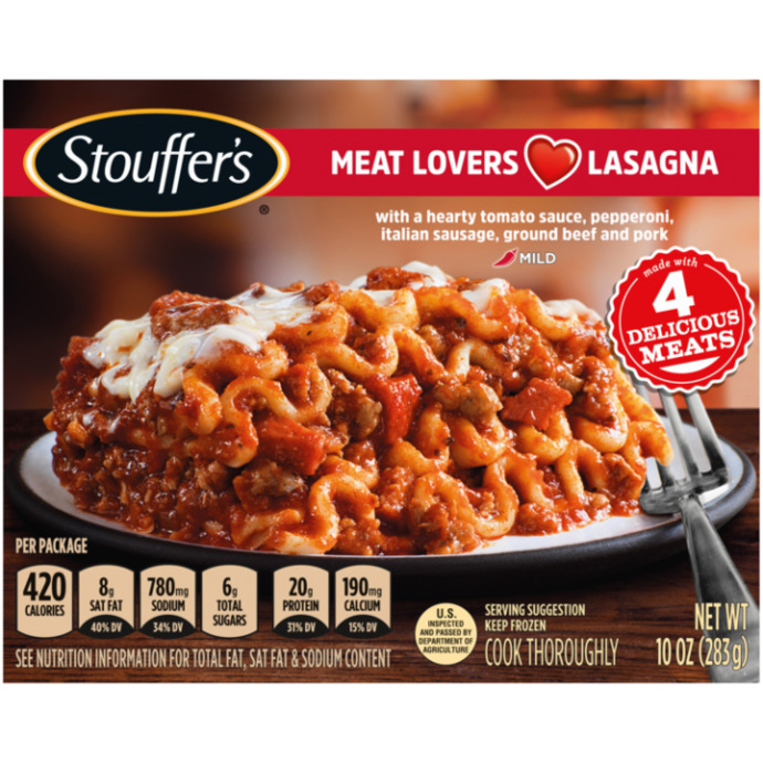 LOVE HOW STOUFFERS SELLS SOME WITHOUT RICOTTA SEE THE MEAT LOVERS
