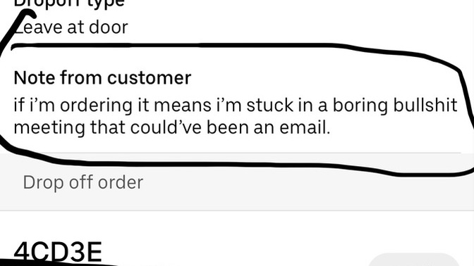 What do you think of what this person put in the notes of this order I got?